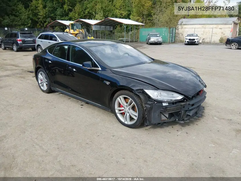 TESLA MODEL S 2015, VIN 5YJSA1H28FFP71480