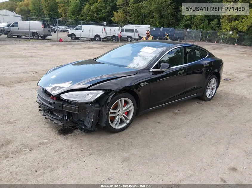 2015 TESLA MODEL S VIN 5YJSA1H28FFP71480 — фото 2