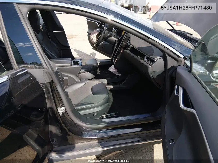 2015 TESLA MODEL S VIN 5YJSA1H28FFP71480 — фото 5