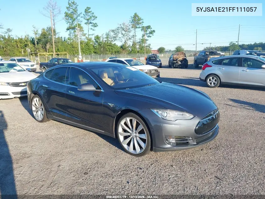 TESLA MODEL S 2015, VIN 5YJSA1E21FF111057
