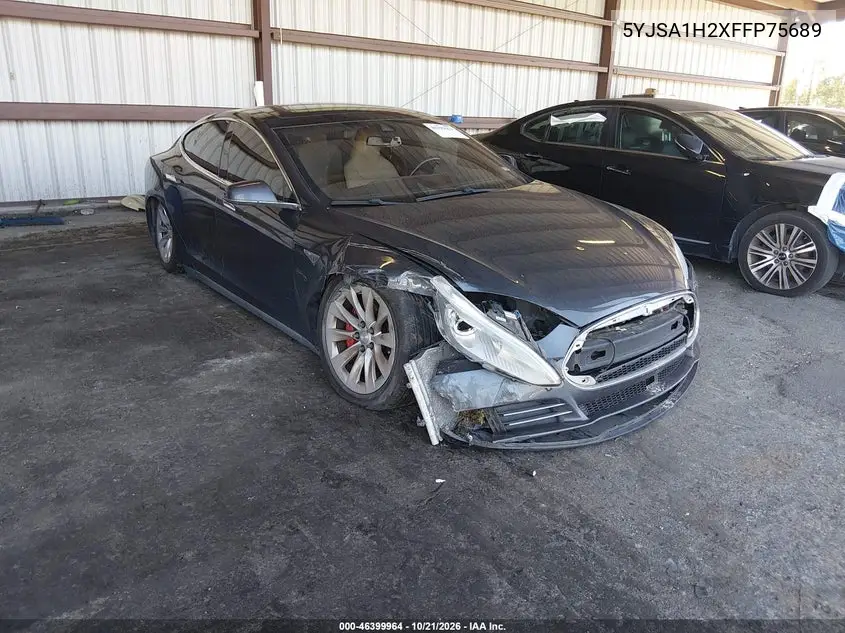 TESLA MODEL S 2015, VIN 5YJSA1H2XFFP75689