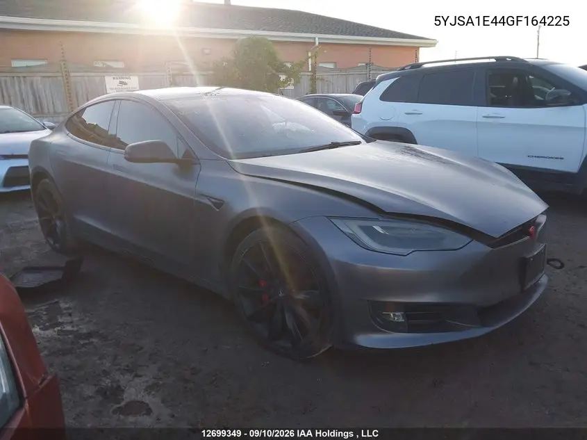 TESLA MODEL S 2016, VIN 5YJSA1E44GF164225