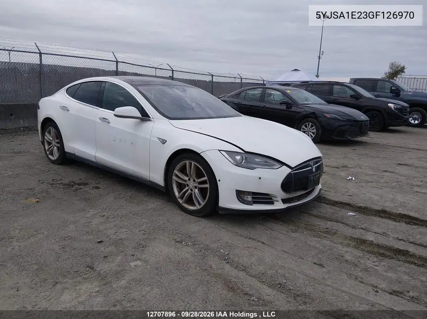 TESLA MODEL S 2016, VIN 5YJSA1E23GF126970