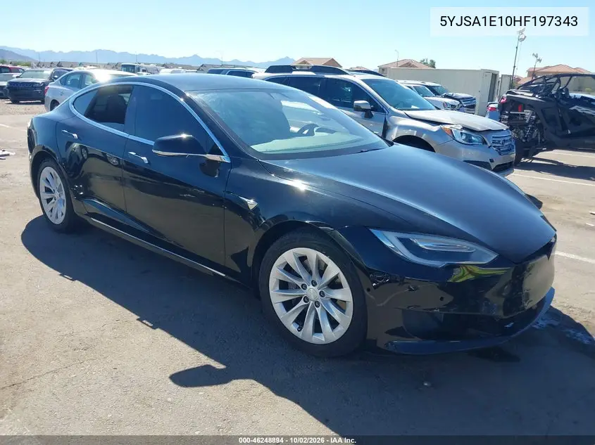 TESLA MODEL S 2017, VIN 5YJSA1E10HF197343