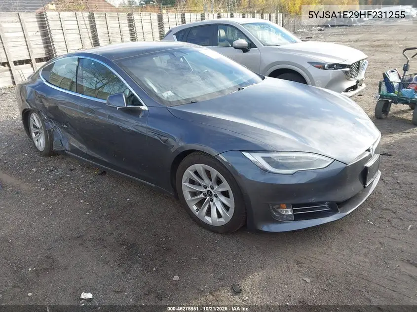TESLA MODEL S 2017, VIN 5YJSA1E29HF231255