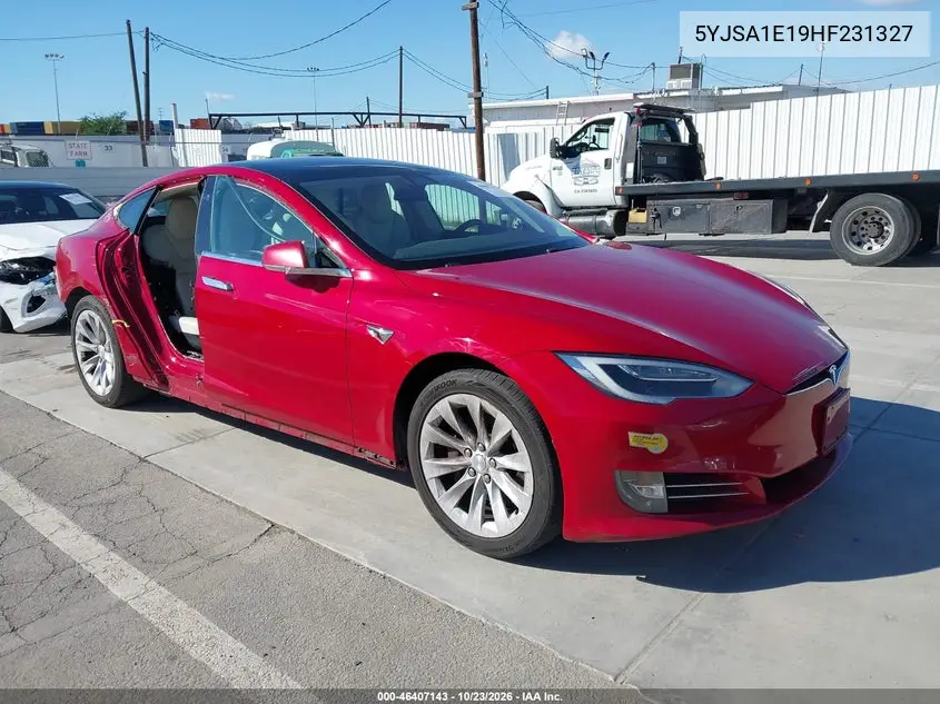 TESLA MODEL S 2017, VIN 5YJSA1E19HF231327
