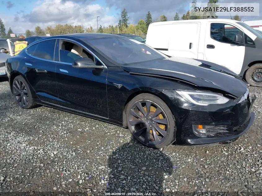 TESLA MODEL S 2020, VIN 5YJSA1E29LF388552
