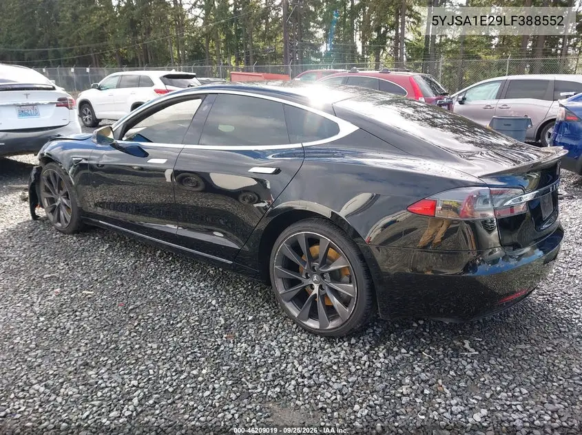 2020 TESLA MODEL S VIN 5YJSA1E29LF388552 — фото 3