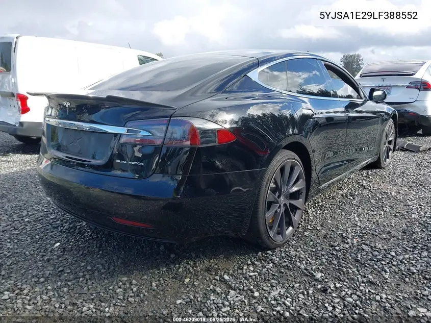 2020 TESLA MODEL S VIN 5YJSA1E29LF388552 — фото 4