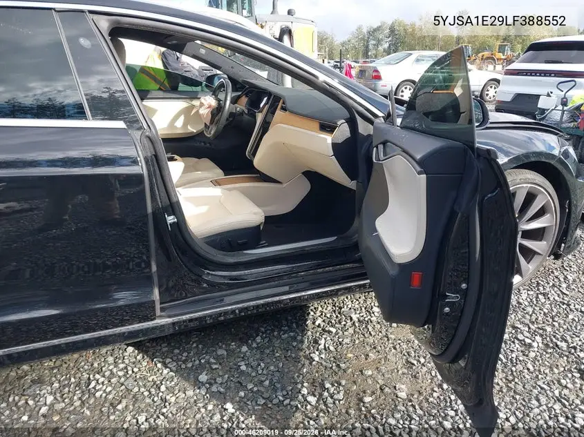 2020 TESLA MODEL S VIN 5YJSA1E29LF388552 — фото 5