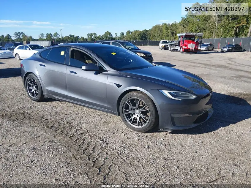 TESLA MODEL S 2021, VIN 5YJSA1E50MF428397