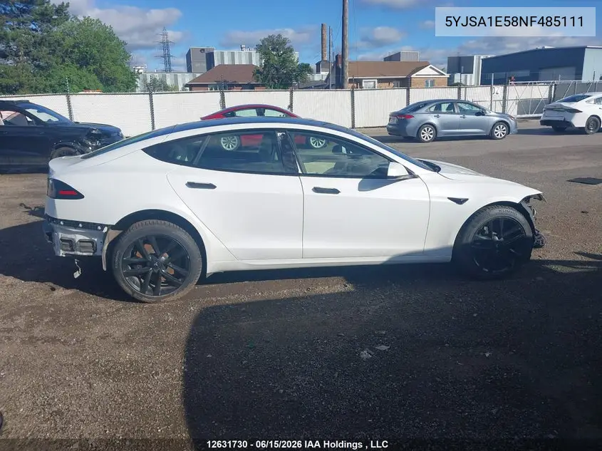 2022 TESLA MODEL S VIN 5YJSA1E58NF485111 — фото 12