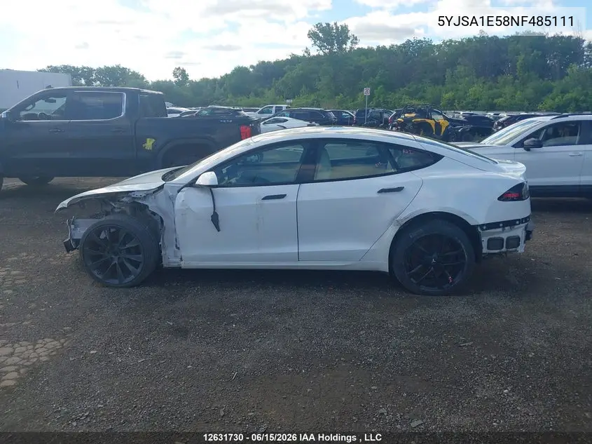 2022 TESLA MODEL S VIN 5YJSA1E58NF485111 — фото 13