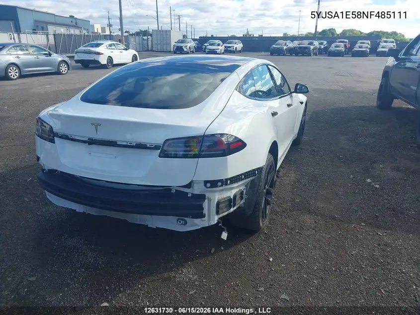 2022 TESLA MODEL S VIN 5YJSA1E58NF485111 — фото 4