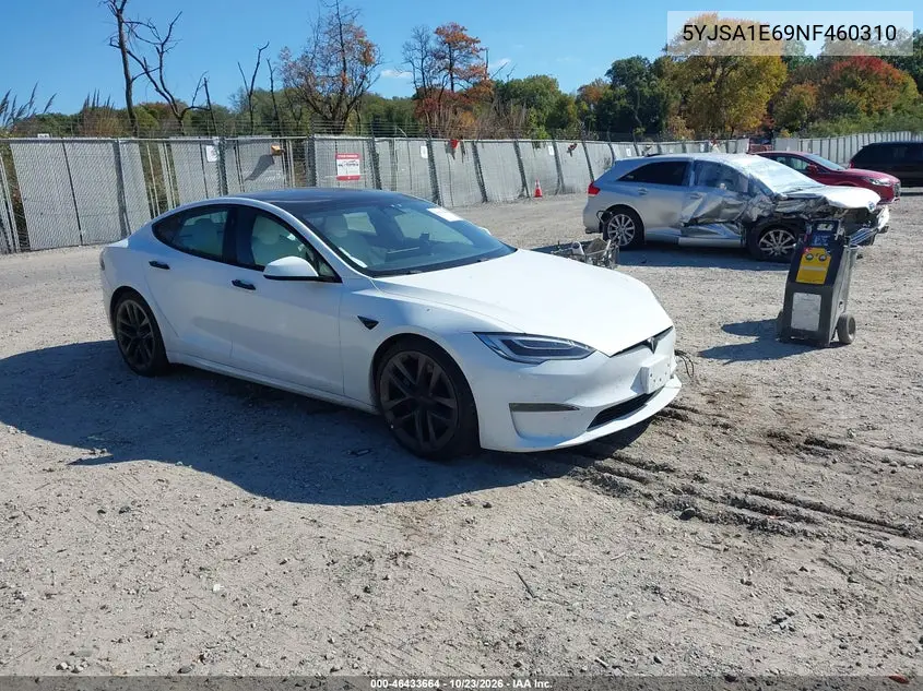 TESLA MODEL S 2022, VIN 5YJSA1E69NF460310