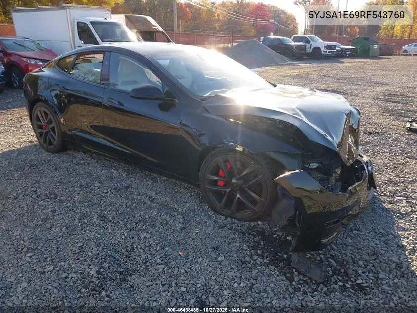 TESLA MODEL S 2024, VIN 5YJSA1E69RF543760