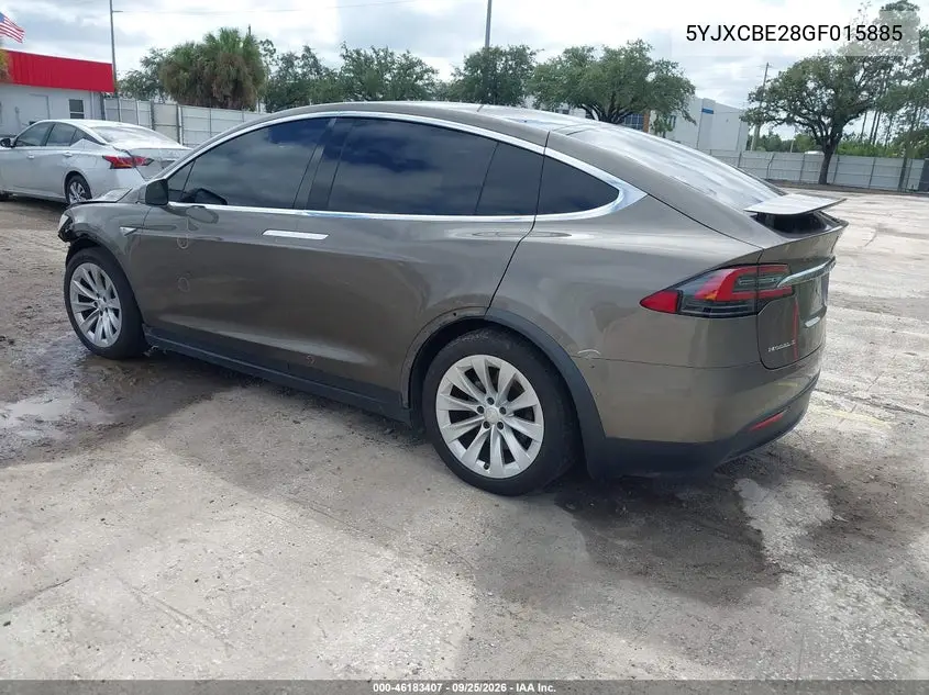 2016 TESLA MODEL X VIN 5YJXCBE28GF015885 — фото 3