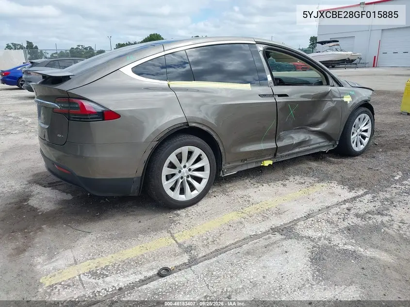 2016 TESLA MODEL X VIN 5YJXCBE28GF015885 — фото 4