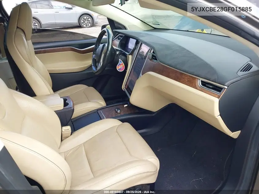 2016 TESLA MODEL X VIN 5YJXCBE28GF015885 — фото 5