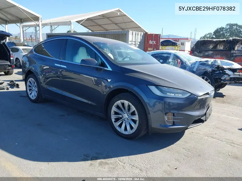 TESLA MODEL X 2017, VIN 5YJXCBE29HF078382