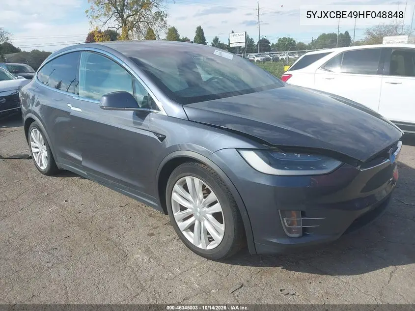 TESLA MODEL X 2017, VIN 5YJXCBE49HF048848