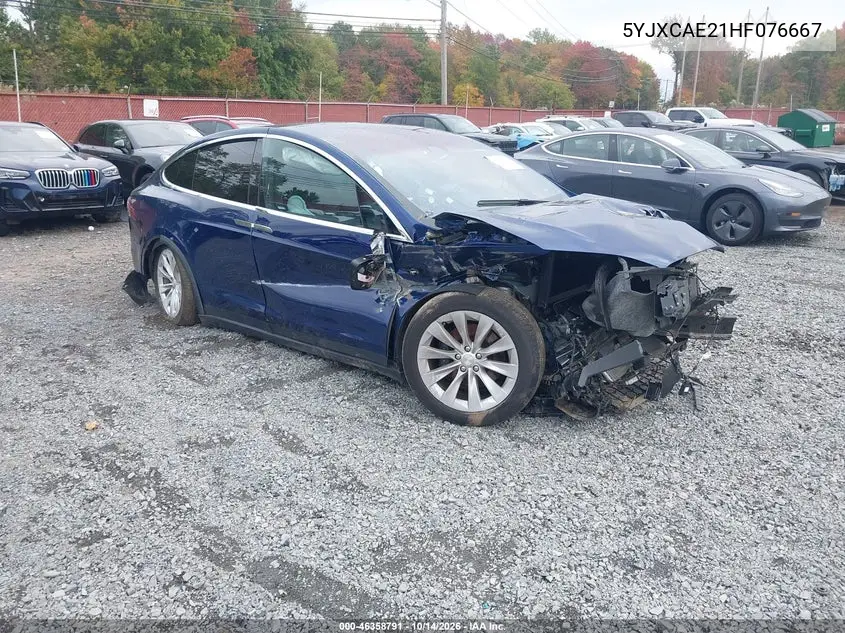 TESLA MODEL X 2017, VIN 5YJXCAE21HF076667