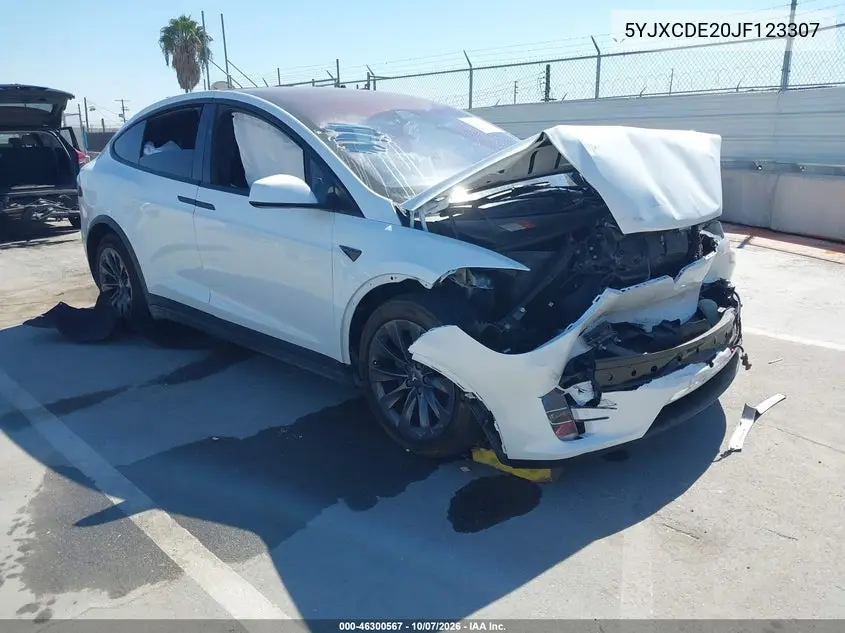 TESLA MODEL X 2018, VIN 5YJXCDE20JF123307
