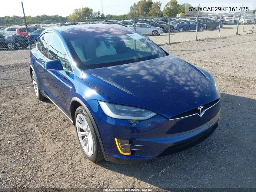 TESLA MODEL X 2019, VIN 5YJXCAE29KF161425