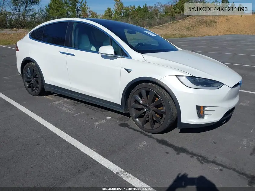 TESLA MODEL X 2019, VIN 5YJXCDE44KF211893
