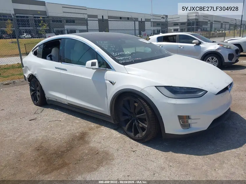 TESLA MODEL X 2020, VIN 5YJXCDE22LF304928