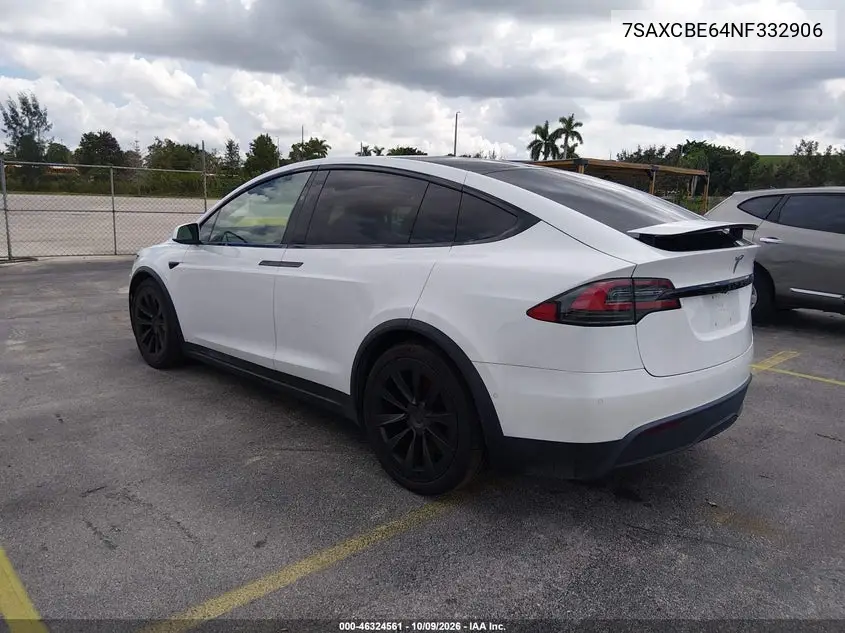 2022 TESLA MODEL X VIN 7SAXCBE64NF332906 — фото 3