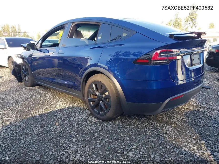 2023 TESLA MODEL X VIN 7SAXCBE52PF400582 — фото 3