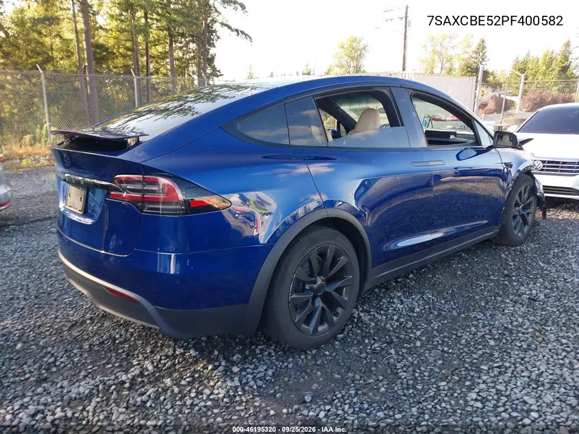 2023 TESLA MODEL X VIN 7SAXCBE52PF400582 — фото 4