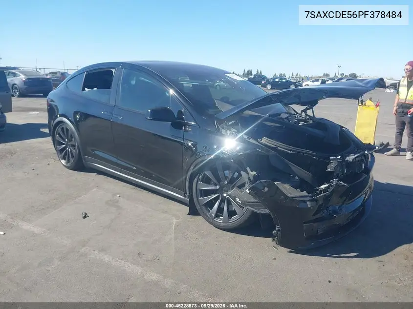 TESLA MODEL X 2023, VIN 7SAXCDE56PF378484