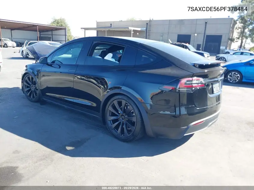 2023 TESLA MODEL X VIN 7SAXCDE56PF378484 — фото 3