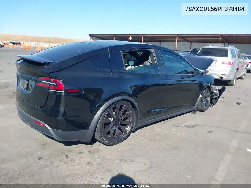 2023 TESLA MODEL X VIN 7SAXCDE56PF378484 — фото 4
