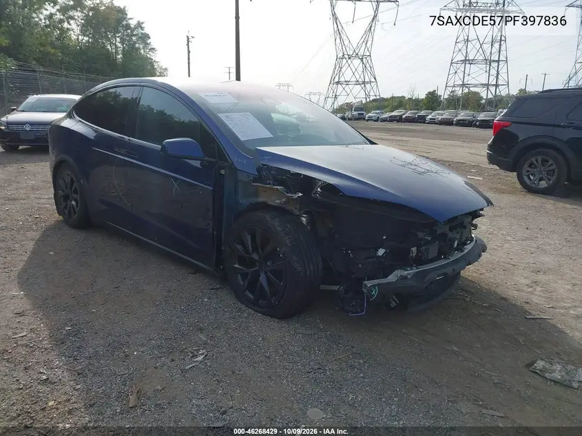 TESLA MODEL X 2023, VIN 7SAXCDE57PF397836