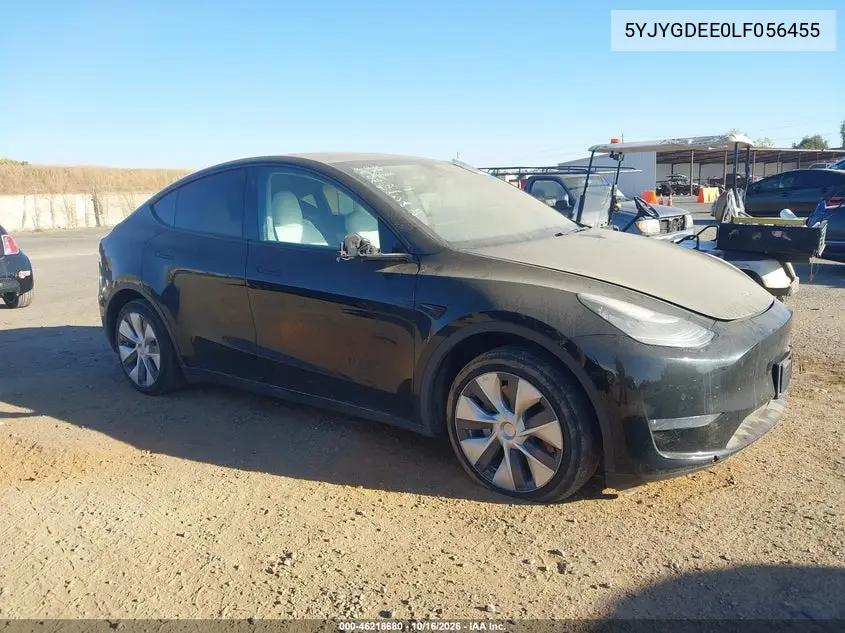 TESLA MODEL Y 2020, VIN 5YJYGDEE0LF056455