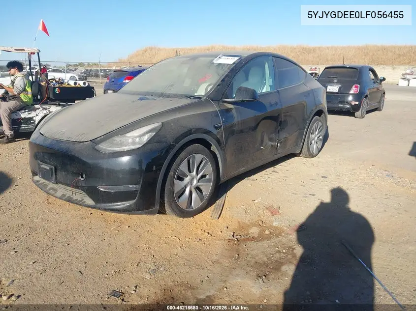 2020 TESLA MODEL Y VIN 5YJYGDEE0LF056455 — фото 2