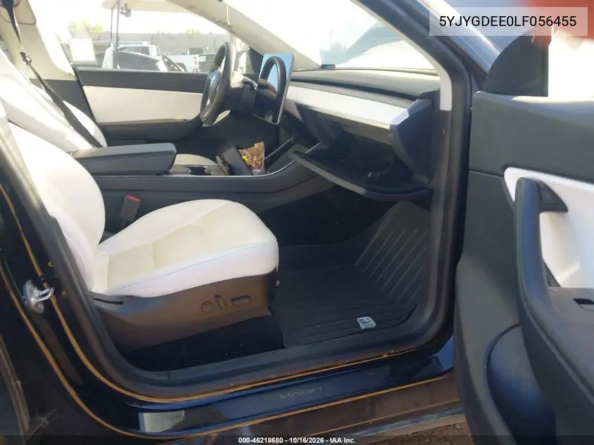 2020 TESLA MODEL Y VIN 5YJYGDEE0LF056455 — фото 5