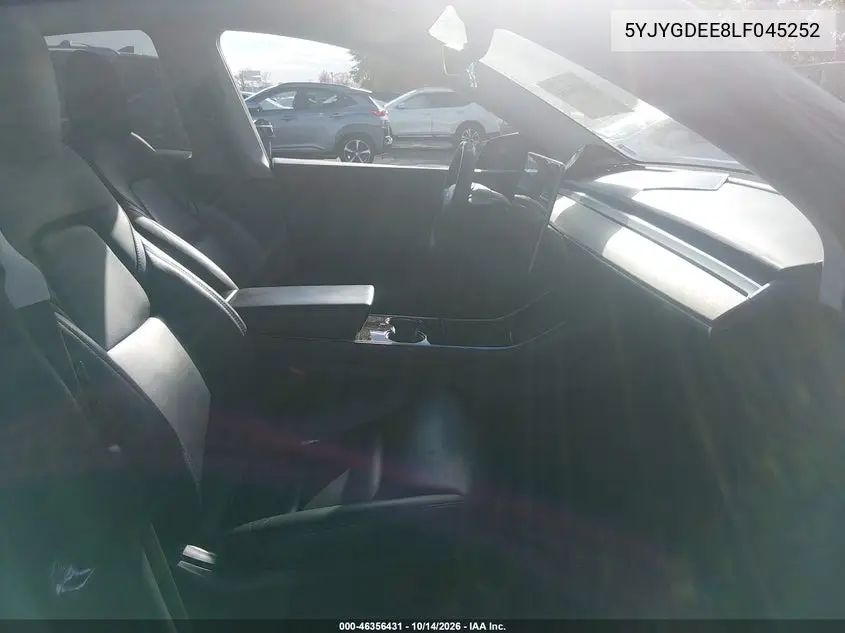 2020 TESLA MODEL Y VIN 5YJYGDEE8LF045252 — фото 5