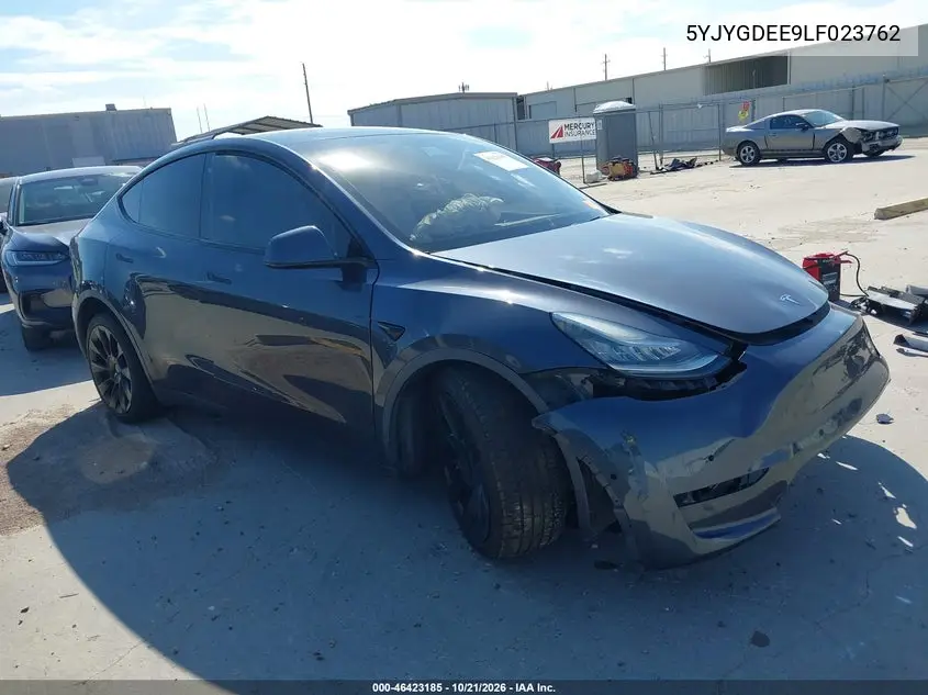 TESLA MODEL Y 2020, VIN 5YJYGDEE9LF023762