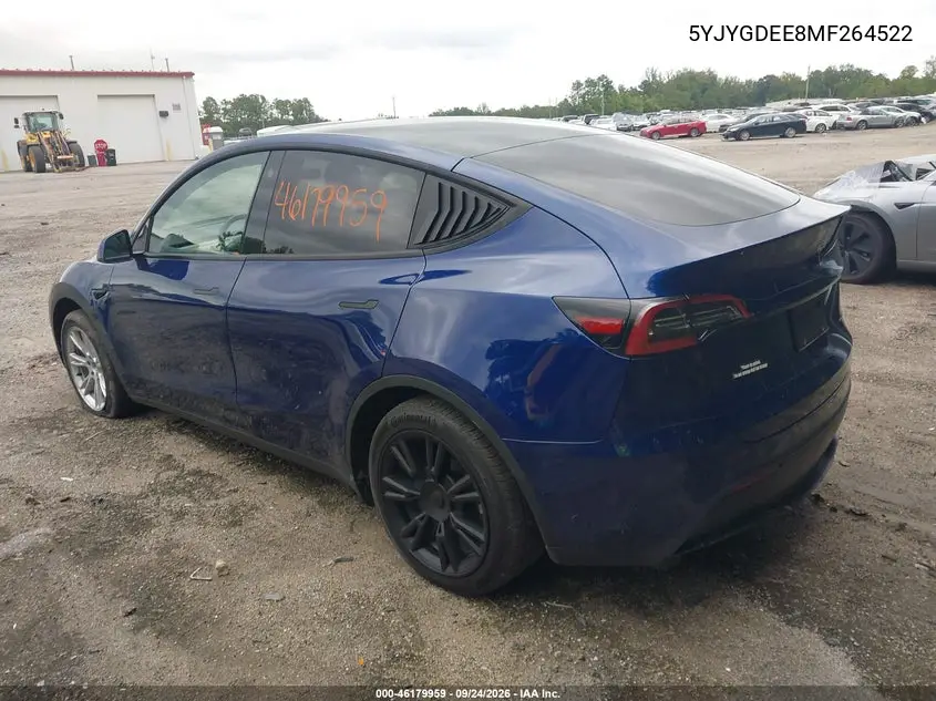 2021 TESLA MODEL Y VIN 5YJYGDEE8MF264522 — фото 3