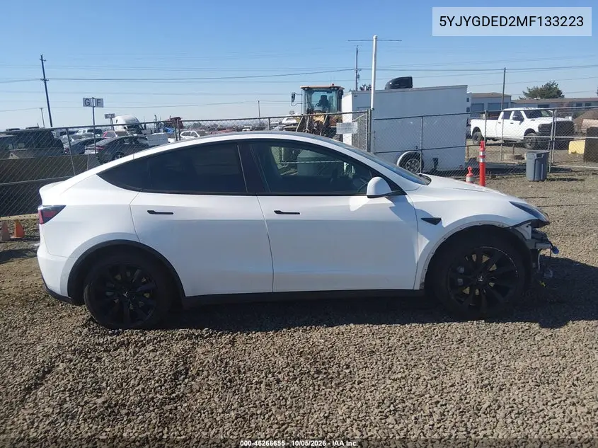 2021 TESLA MODEL Y VIN 5YJYGDED2MF133223 — фото 13