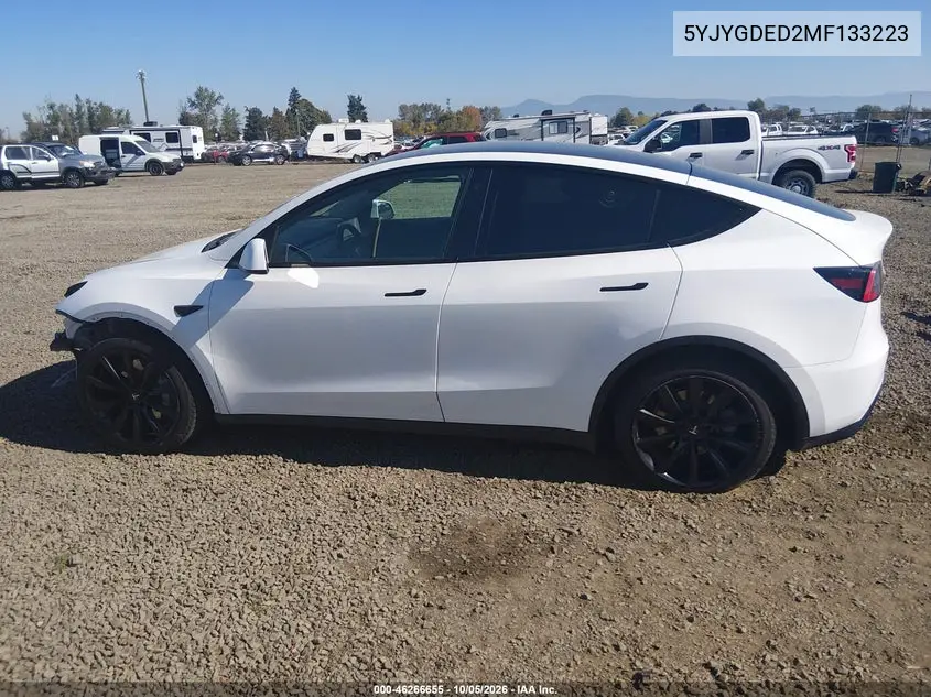 2021 TESLA MODEL Y VIN 5YJYGDED2MF133223 — фото 14