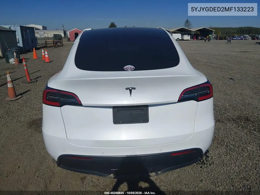 2021 TESLA MODEL Y VIN 5YJYGDED2MF133223 — фото 16