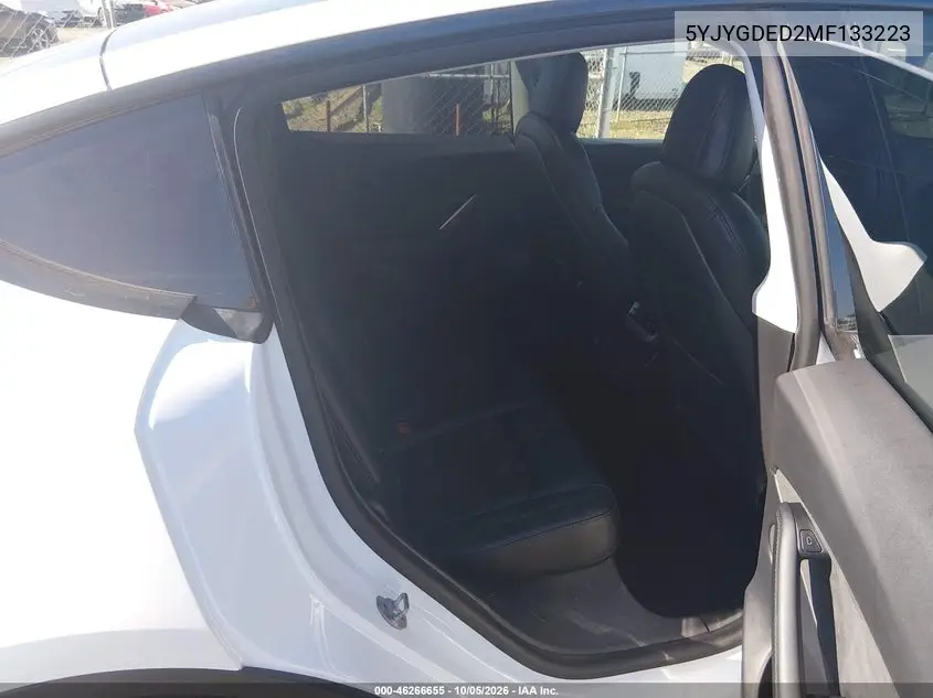 2021 TESLA MODEL Y VIN 5YJYGDED2MF133223 — фото 8