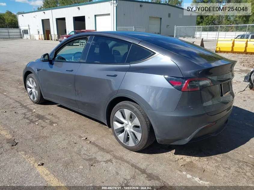 2021 TESLA MODEL Y VIN 5YJYGDEE0MF254048 — фото 3