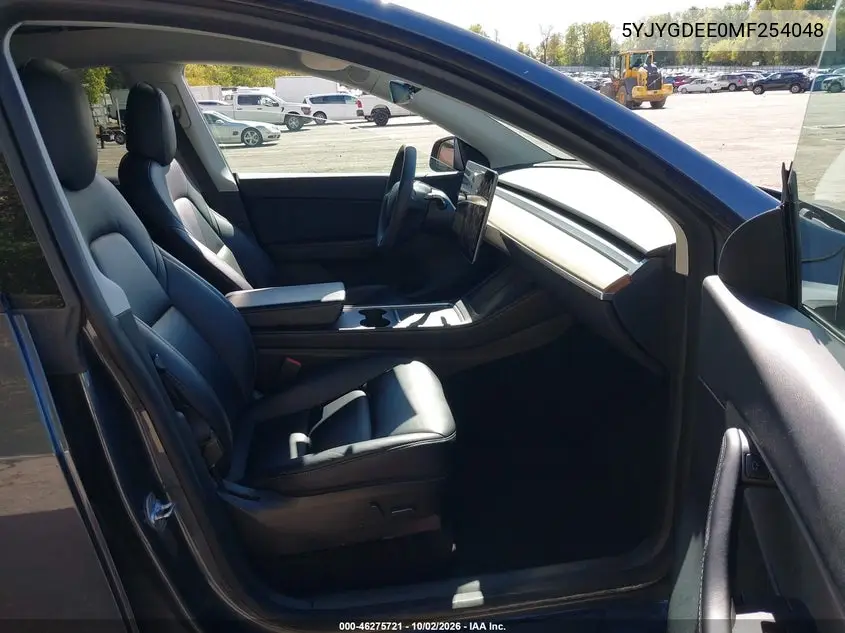 2021 TESLA MODEL Y VIN 5YJYGDEE0MF254048 — фото 5