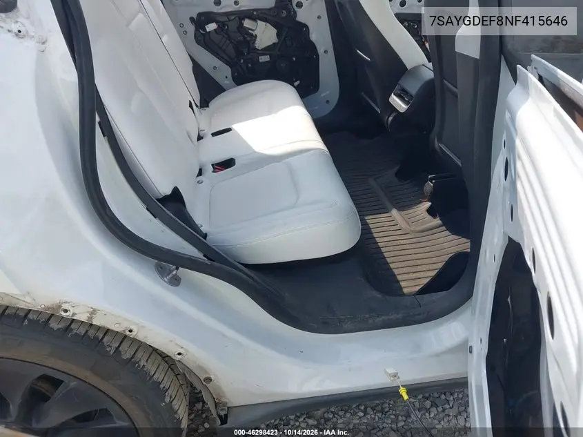 2022 TESLA MODEL Y VIN 7SAYGDEF8NF415646 — фото 8